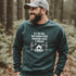 Our Camping sweatshirt features two stick people roasting wieners over a campfire with the hilarious saying, "It's All Fun & Games Until Someone Loses A Wiener."
